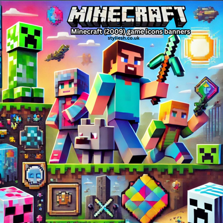 Minecraft (2009) game icons banners