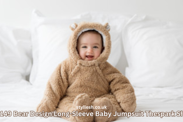 RS 149 Bear Design Long-Sleeve Baby Jumpsuit Thespark Shop