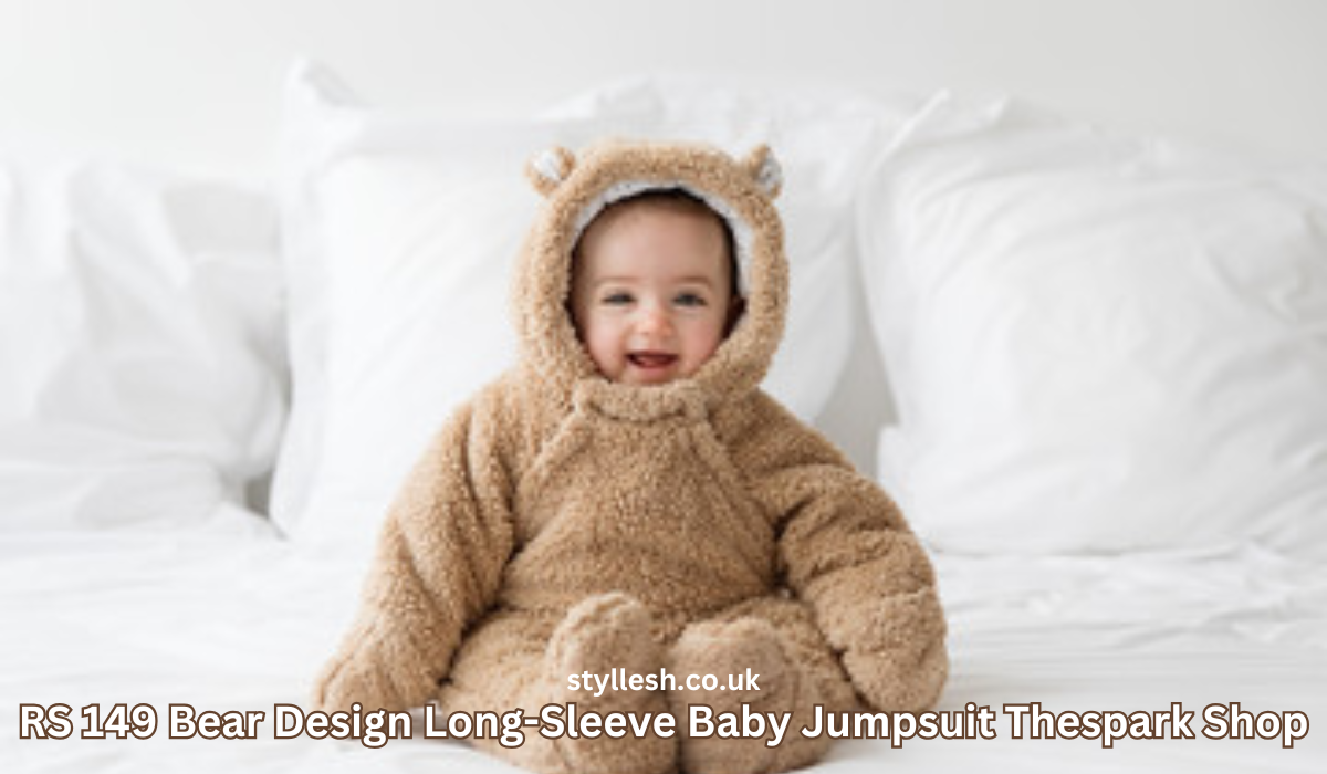 RS 149 Bear Design Long-Sleeve Baby Jumpsuit Thespark Shop